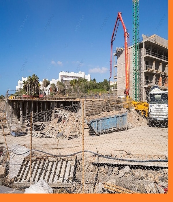 Processus de pompage du béton chez 2MM BETON au Maroc.